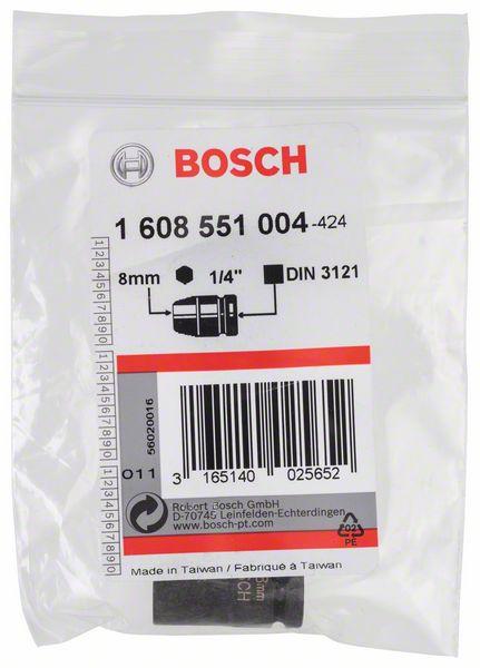 Produktbild Bosch Professional Zubehör Steckschlüsseleinsatz, SW 8 mm, L 25 mm, 13 mm, M5, 12,7 mm (8 mm)