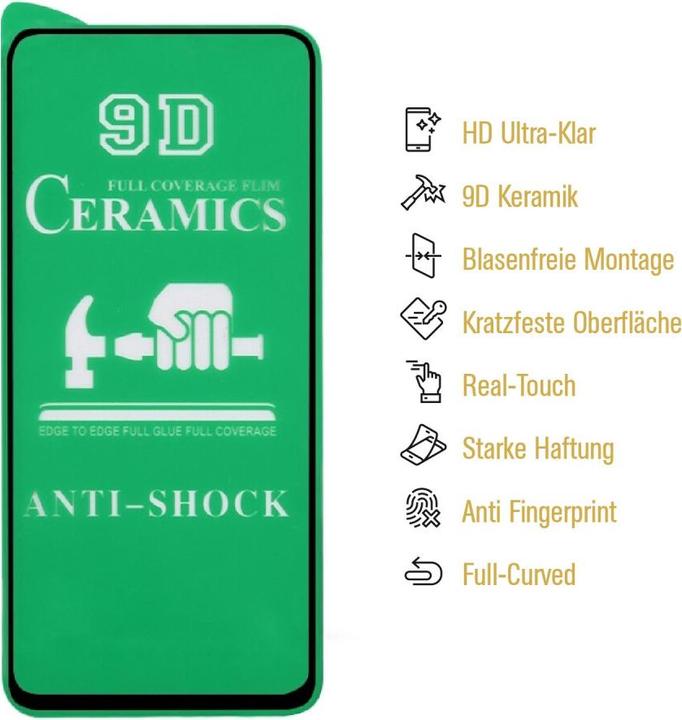 Produktbild Protectorking 3x Ceramic-Glass Full Cover HD Klar (3 Stück, Xiaomi Mi 10 Lite)