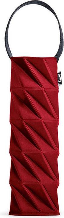 Actual product image Built in Origami Wine Tote - a foldable wine bag (red) universal (Gift bag, 1 x)