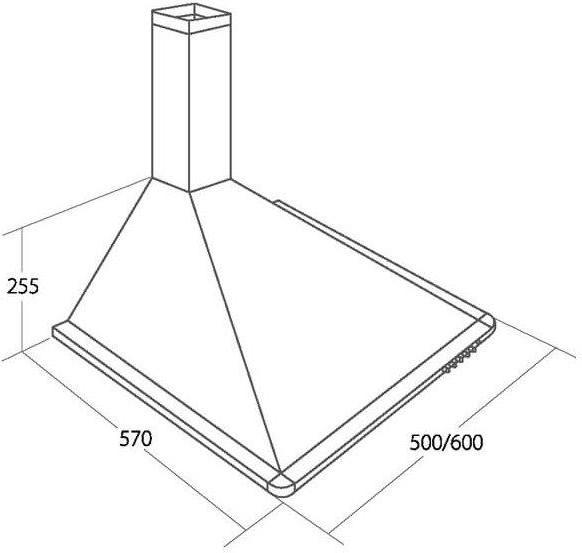 Actual product image Akpo WK-4 Elegant turbo 60 sp. (Wall hood)