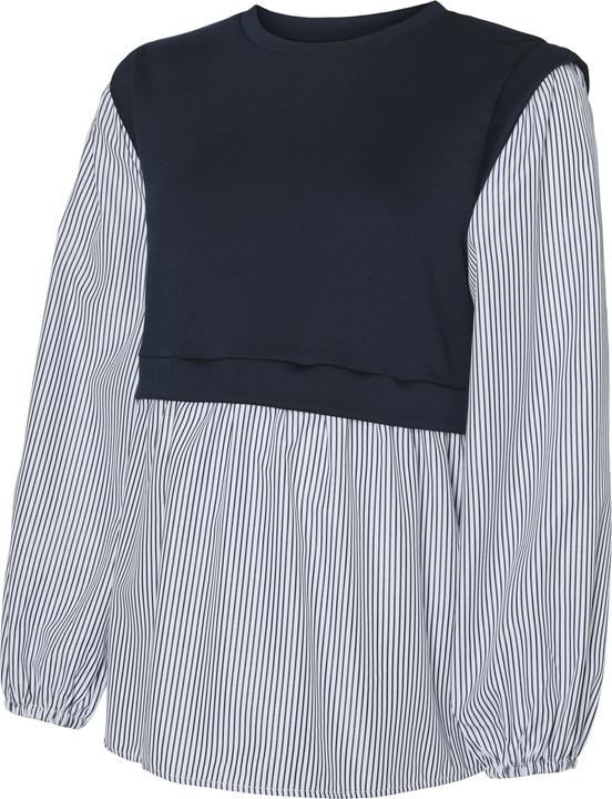 Image du produit Mamalicious Coupe normale Col rond Manches larges Top Blouse (XS)