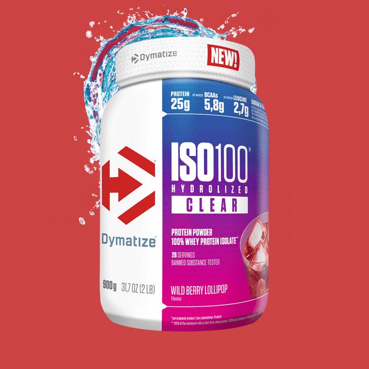 Image du produit Dymatize ISO100 Clear Whey (Sucette aux baies sauvages, 1 pcs, 900 g)