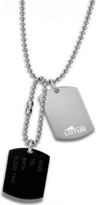 Lotus Style - MenÂ's steel bicolor necklace with pendants Urban Man LS2139-1 / 5 (M) (Edelstahl)