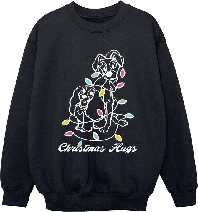Disney Lady And The Trump Christmas Hugs Sweatshirt Jungen