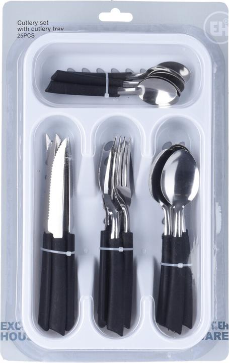 Actual product image Champ Cutlery set 25 pcs. with cutlery tray (25 Piece, Cutlery set)