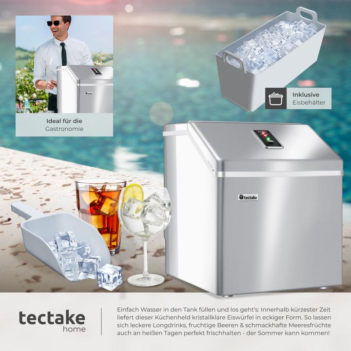 Actual product image tectake Ice cube machine (CH plug)