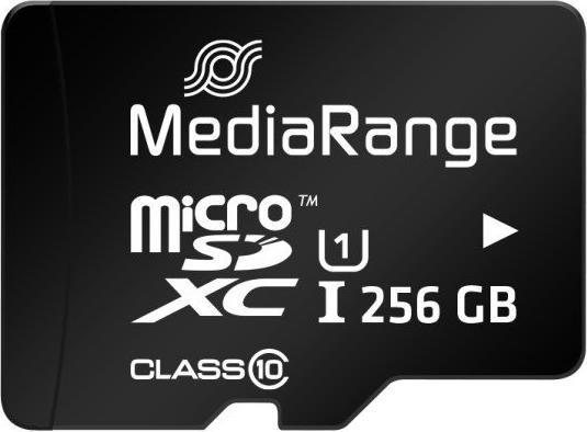 Actual product image MediaRange SD MicroSD Card UHS-1 Cl.10 incl. adapter (256 GB, microSDXC, U1, UHS-I)