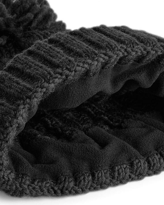 Actual product image Beechfield Unsiex Pom-pom Hat With Cable Knit Adult (One size)
