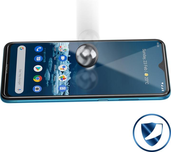 Actual product image Avizar Crystal clear film, glass screen protector (2 Piece, Nokia 8.3 5G)