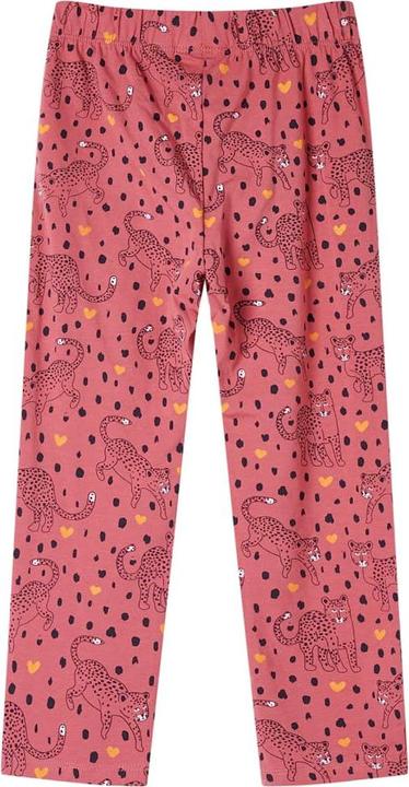 Actual product image VidaXL Children's pyjamas with long sleeves dusky pink 116,Material: 95 (116)