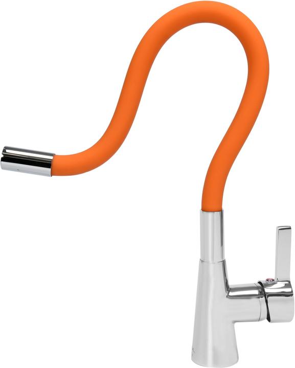 Image du produit Fala Robinet d'évier de cuisine flexible en orange robinet