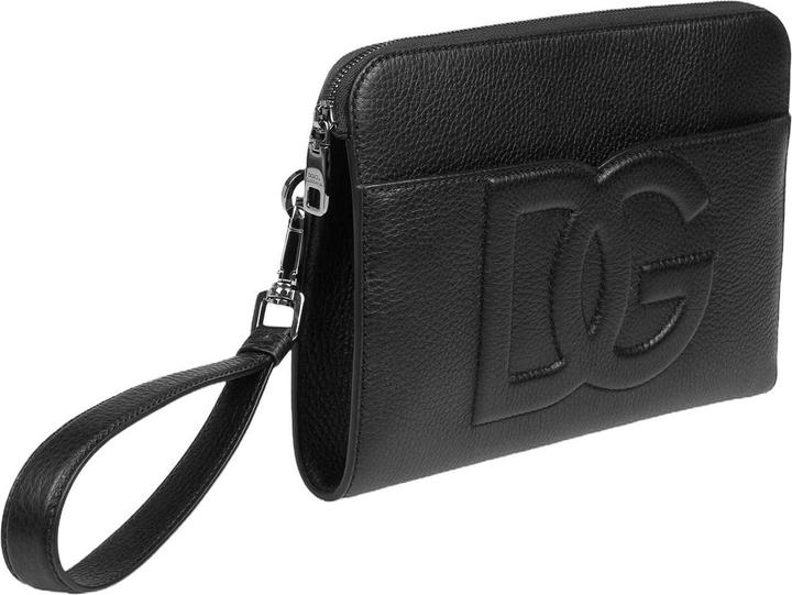 Actual product image Dolce & Gabbana deerskin clutch color black