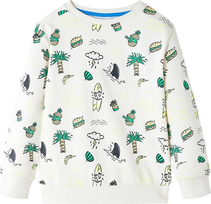 Immagine prodotto VidaXL Felpa da bambino ecrù chiaro 128,Materiale: 80% cotone (128)