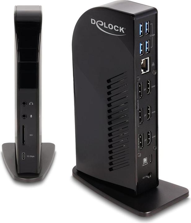 Actual product image Delock USB Type-C Triple Display Docking Station with DisplayL (USB-C, 5 Ports)