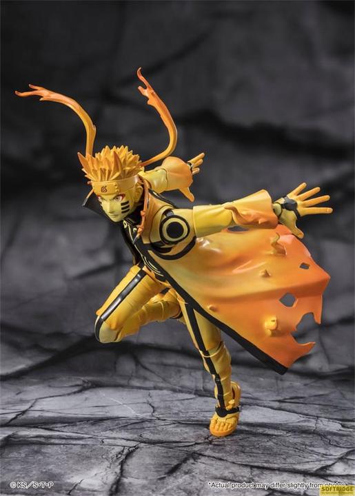 Image du produit Bandai Naruto figurine S.H. Figuarts Naruto Uzumaki (Kurama Link Mode) - Courageous Strength That Binds - 1