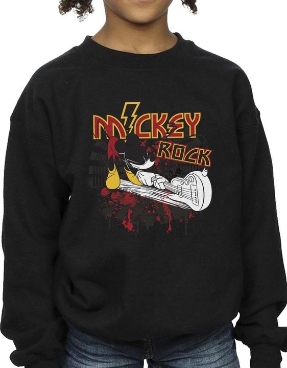 Immagine prodotto Disney Mickey Mouse Smash Guitar Rock Felpa Ragazze (152, 158)
