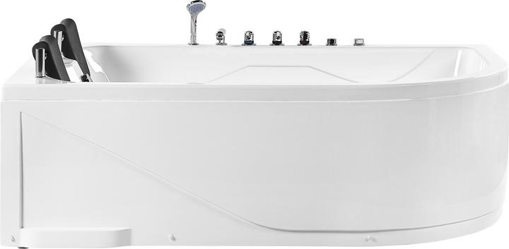Immagine prodotto Beliani Vasca idromassaggio bianca ad angolo con LED 180 x 120 cm destra CALAMA (437 l, 180 cm, 120 cm)