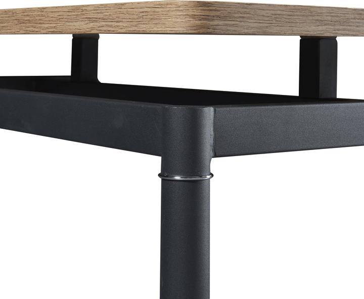 Image du produit En.Casa Table de salle à manger Hemnes pour 6 personnes 140x80 cm aspect chêne (140 x 80 x 75 cm)