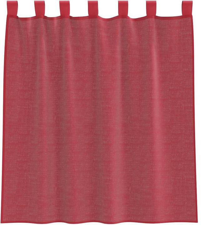 VidaXL Voile Vorhänge mit Schlaufen 2 Stk. Weinrot 140x140 cm (140 x 140 cm)