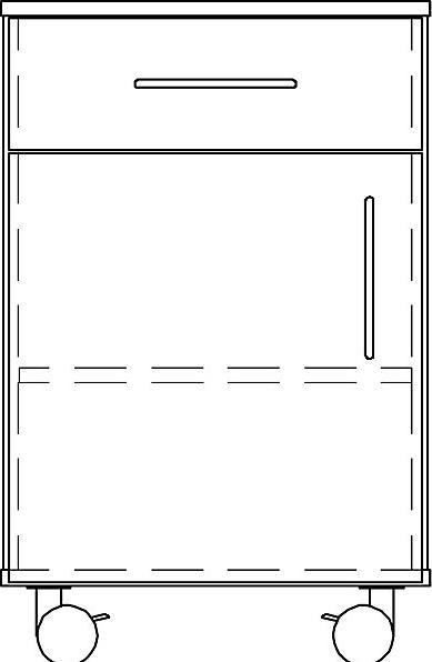 Actual product image Caspar & CO. Labora Laboratory base cabinet, high