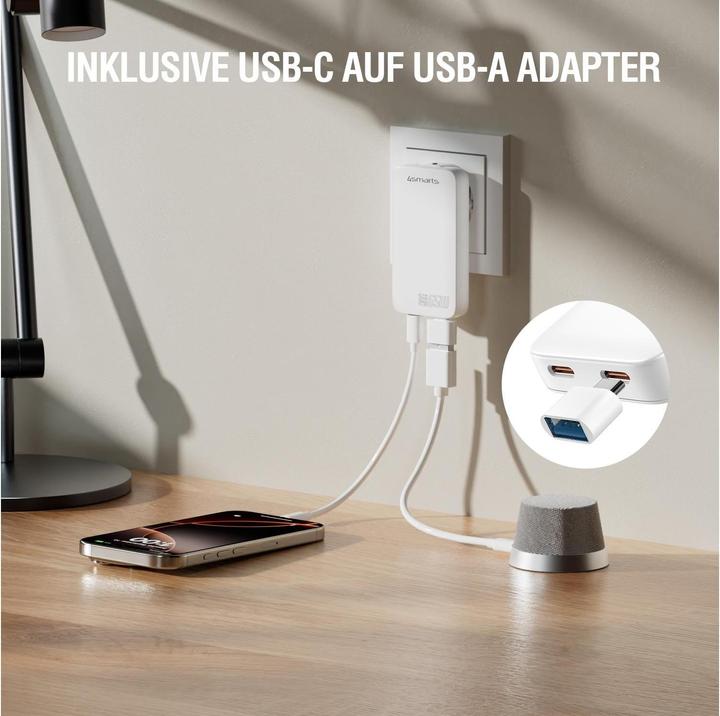 Actual product image 4smarts FlatPlug Slim Dual (65 W)