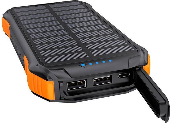Immagine prodotto Choetech Batteria esterna con ricarica solare, 10000 mAh, 2xUSB (10000 mAh, 37 Wh)
