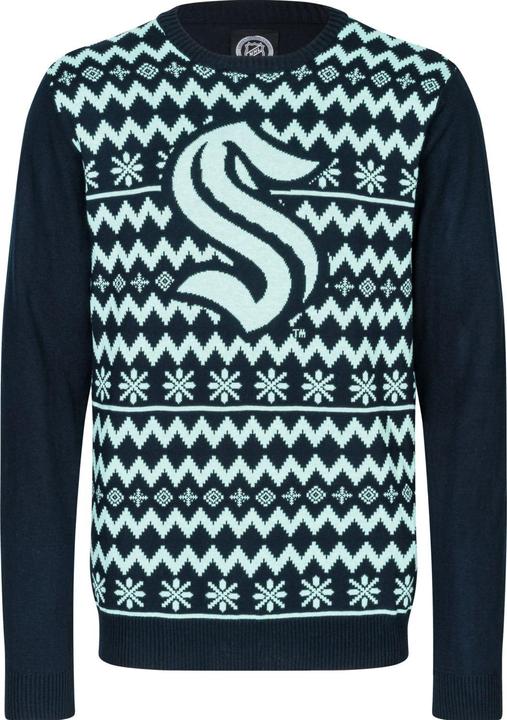 Produktbild Foco NFL Winter Ugly Sweater Strick Pullover Seattle Kraken - XL (XL)