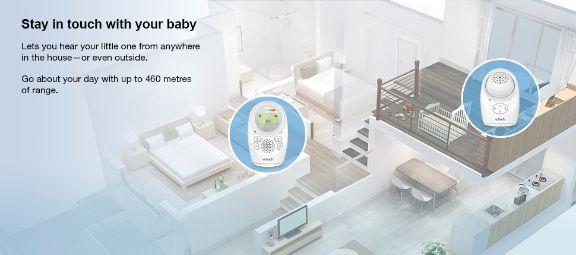 Actual product image VTech Audio LCD monitor with projector (Baby Monitor Audio, 300 m)