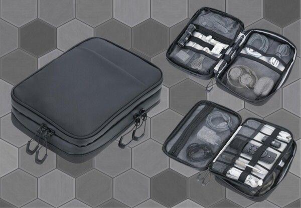 Immagine prodotto Troika BUSINESS TECH POUCH 2 Pochette pour câbles, grigio