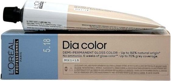 L'Oréal Paris Loreal DIA Color 5,18 hellbraun Asch Mokka 60 ml (5.18 Hellbraun Aschgrau Mocca)