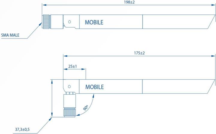 Produktbild Teltonika NETWORKS Antenne Mobile SMA, NETWORKS Antenne Mobile (4G, 3G, GSM)