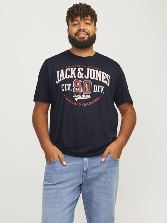 Produktbild Jack & Jones Jjelogo Tee Ss O-Neck 2 Col Aw24 S Pls (7XL)