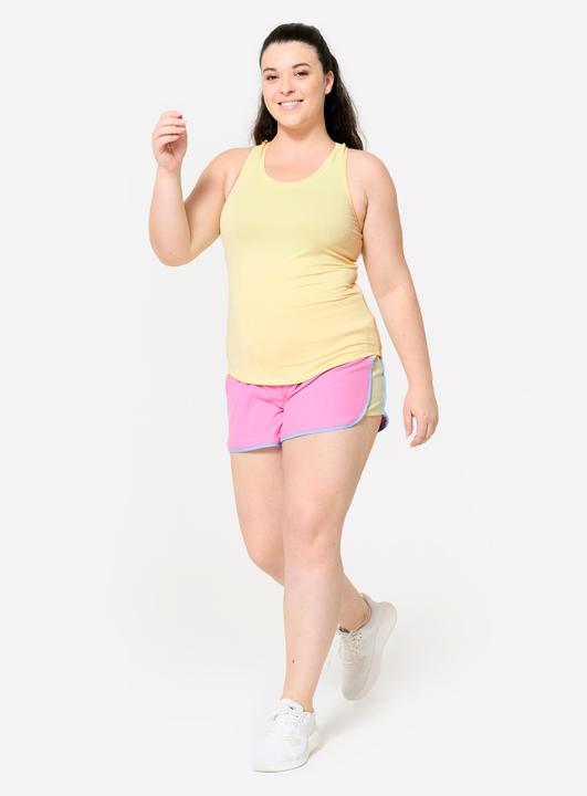 Produktbild Domyos Shorts kurz leicht - rosa/gelb (L)
