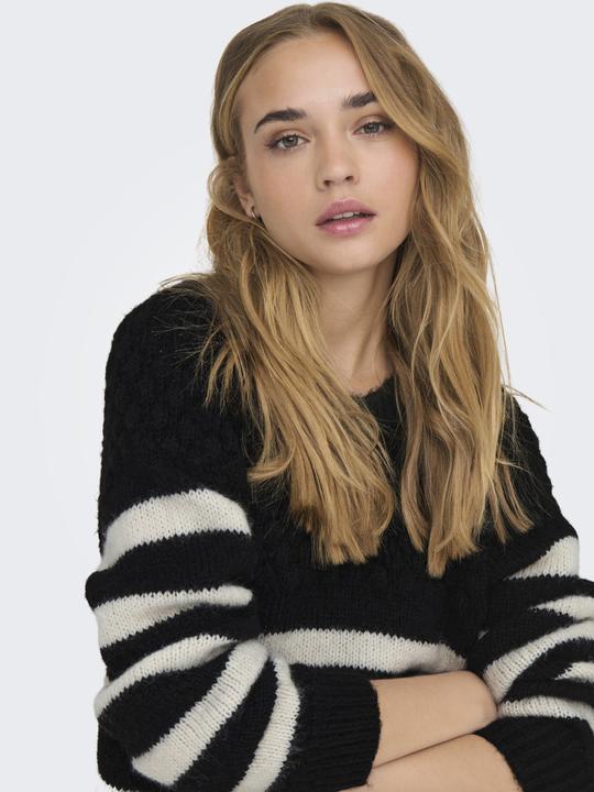 Produktbild Only ONLBILLIE LIFE LS STRIPE O-NECK EX KNT Strickpullover (XS)