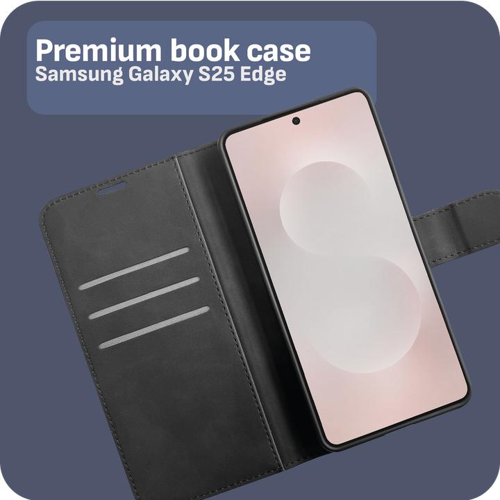 Produktbild Cazy Premium-Geldbörsen-Etui, Magnetisches Geldbörsen-Etui, Kartenfächer, Ständer (Samsung Galaxy S25 Edge)