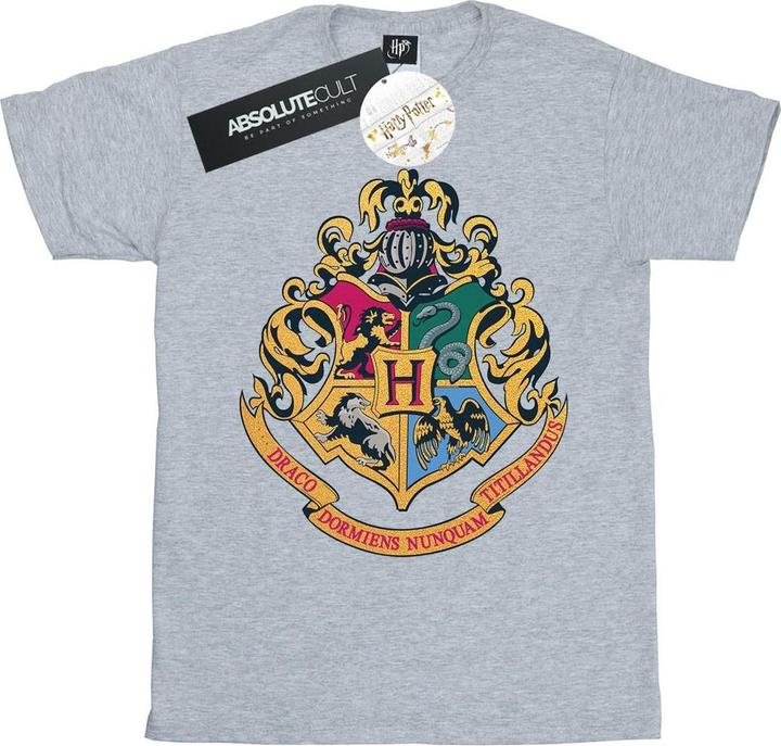 Actual product image Mens Hogwarts Crest Gold Ink T-Shirt (3XL)