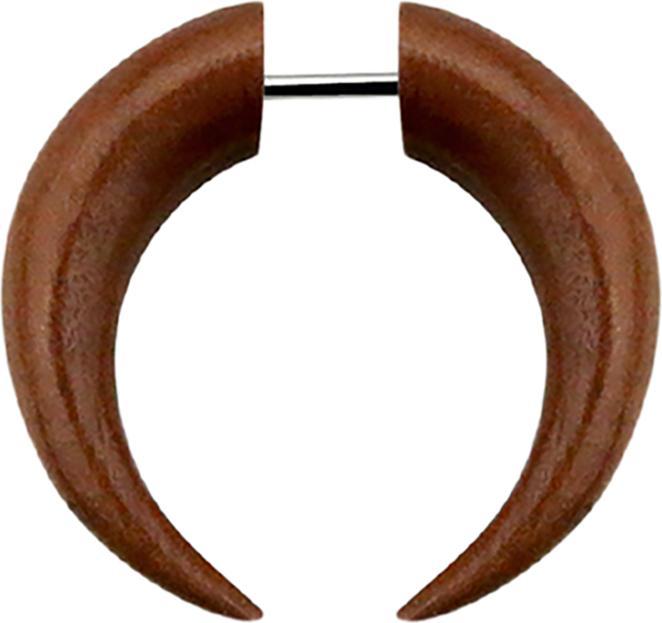Produktbild Star Piercing Fake Dehnungssichel aus Sawo Holz (ohne Messing, Organisch)