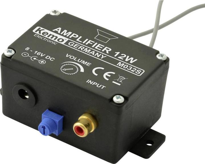 Actual product image Kemo Mono amplifier sal 12 W Plug & Play