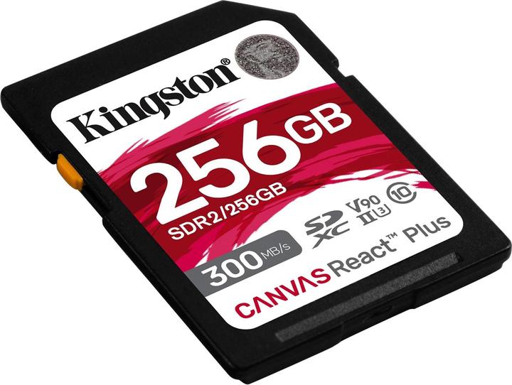 Produktbild Kingston Canvas React Plus (256 GB, SDXC, U3, UHS-II)