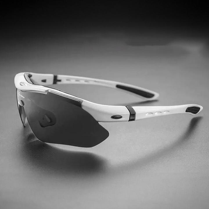 Productafbeelding Rockbros 10002 polariserende fietsbril - wit (Zwart, Wit)