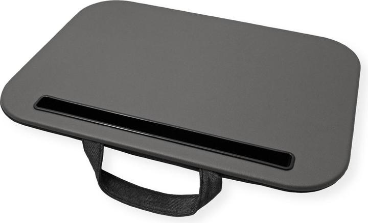 Actual product image Value Knee tray / laptop/tablet tray with cushion, grey
