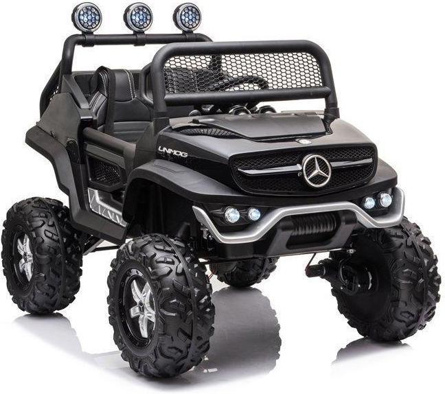 Image du produit Lean Toys SUV électrique pour enfants Mercedes Unimog S, noir laqué
