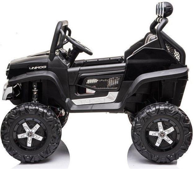 Image du produit Lean Toys SUV électrique pour enfants Mercedes Unimog S, noir laqué
