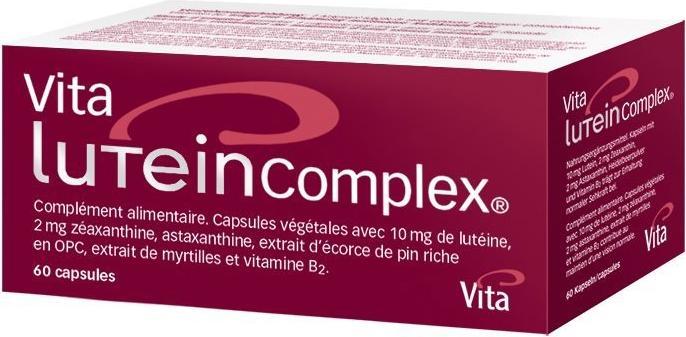 Actual product image Vita Lutein Complex mit Lutein  Astaxanthin  Heidelbeerpulver (60 Piece, Powder, Capsules, 174 g)