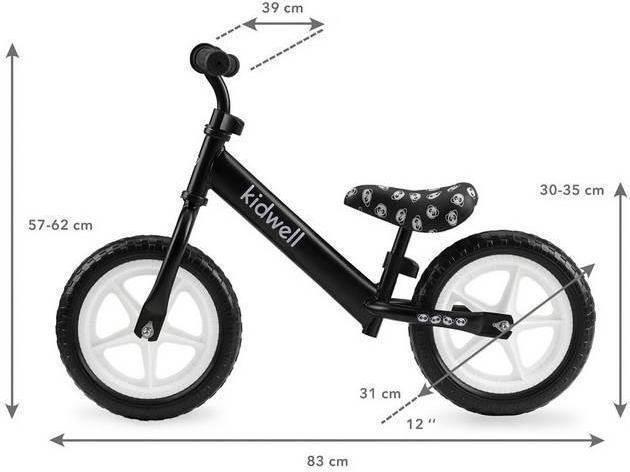 Actual product image Kidwell Balance bike Rebel Panda (12")