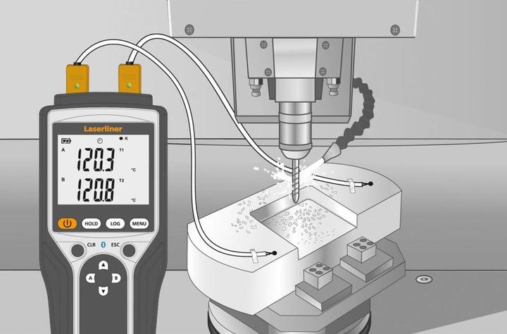 Actual product image Laserliner ThermoMaster Plus temperature and humidity measuring device