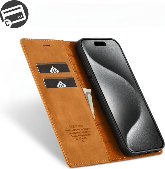 Actual product image LC.Imeeke iPhone 16 Pro Max - Flip Case Vintage (Apple iPhone 16 Pro Max)