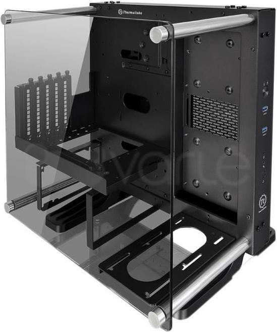 Actual product image Thermaltake Core P1 Tempered Glass mini ITX Panoramic Viewing Tt LCS Certified Wall Mount Gaming Computer Case C