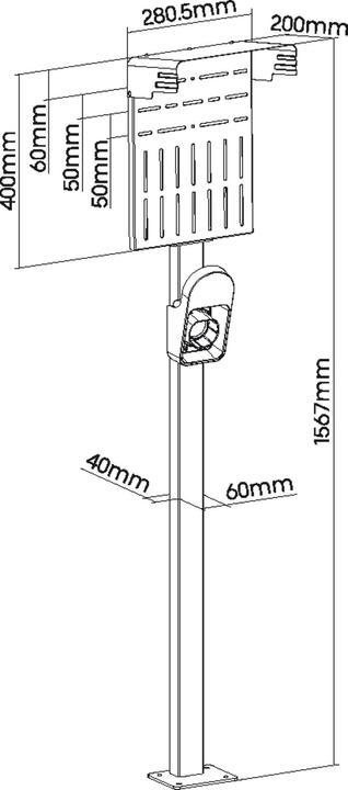Produktbild InLine Wallbox-Standfuss