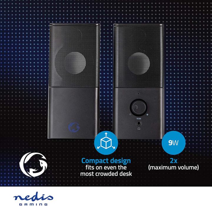 Image du produit Nedis Enceinte de jeu GSPR10020BK